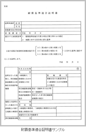 耐震基準適合証明書は引渡し前に！